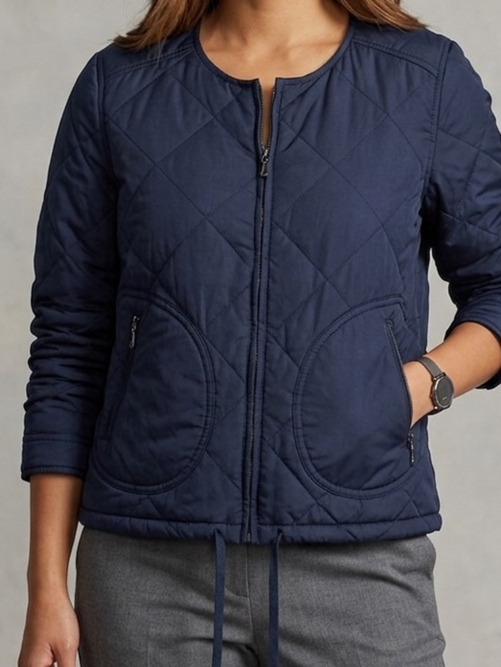 Ricki's Navy Quilted Jacket